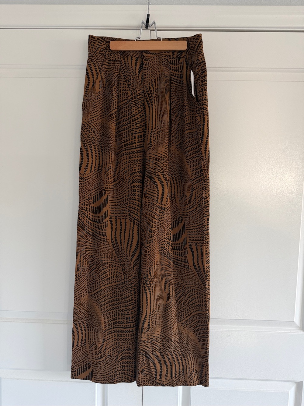 Equipment Femme Owen Trouser- Brown and Black - Size 6 - NWT